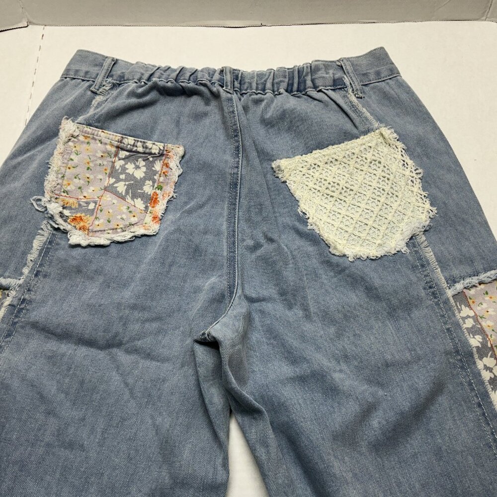 🌼POL JEANS STAR PATCHWORK -Denim - Picture 11 of 13